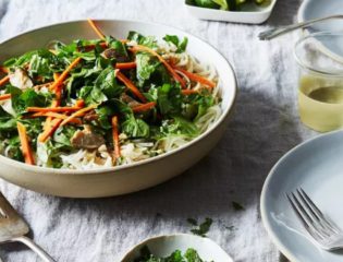 Rice Noodle Salad with Tahini-Lime Dressing is the Perfect Choice to Beat the Heat