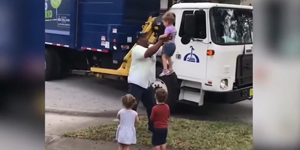 Triplets Reunite With Their Favorite Childhood Garbage Man After Four Years